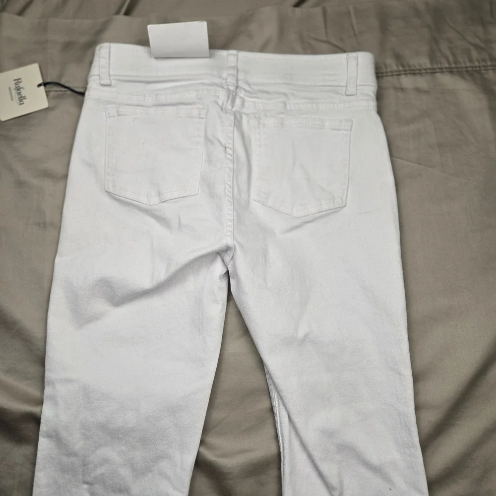 Rafaella‎ Weekend White Denim Jeans High Rise Straight Leg Womens Size 4P NWT